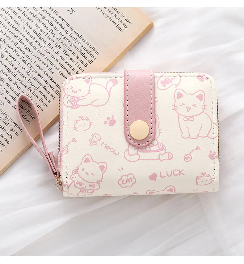 🔥 Multifunctional cute anti-theft wallet with cat-shaped zipper-50%Off