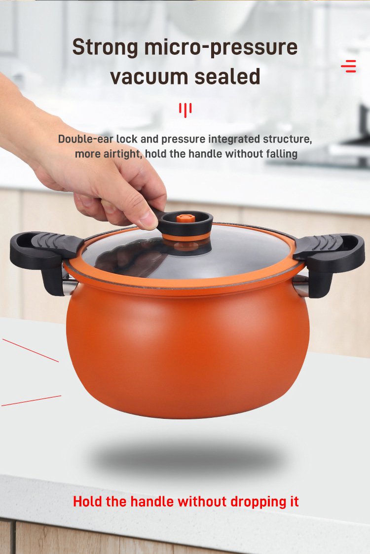 Household double ear medical stone micro pressure cooker wheat