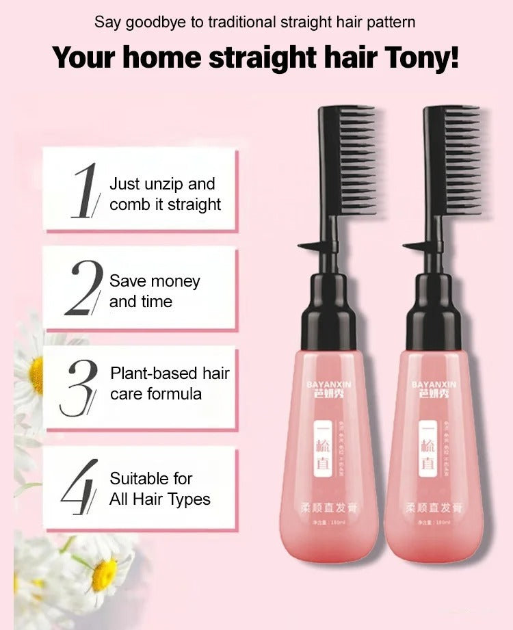 Ba Yan Show Straightening Cream, comb straight forever