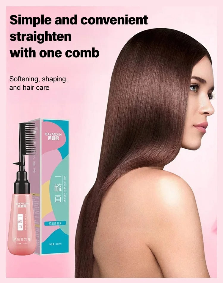 Ba Yan Show Straightening Cream, comb straight forever