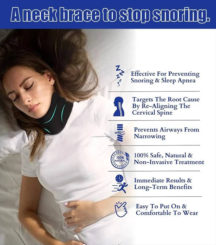 Breathable Adjustable Anti-Snoring Neck Brace