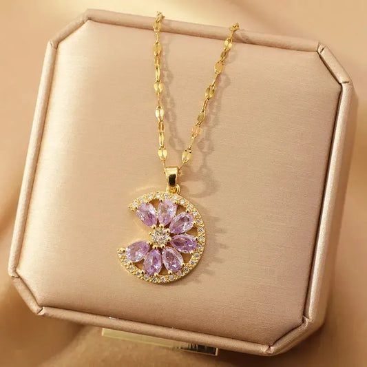 💎☘️2025 luxury french retro necklace