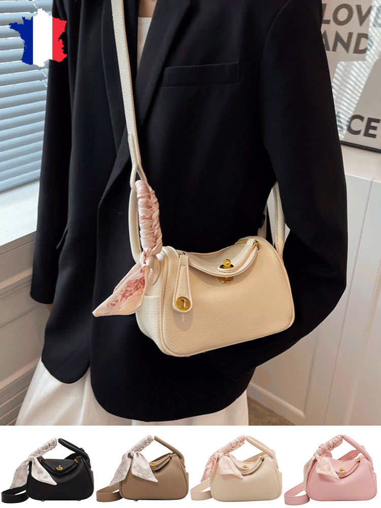 Solid color commuter messenger bag