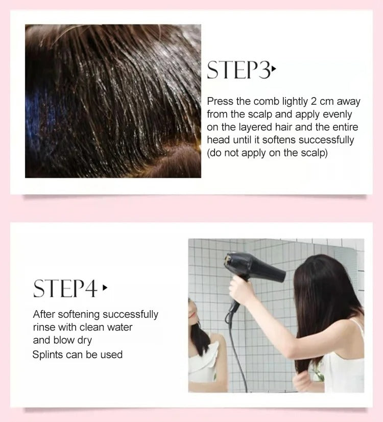 Ba Yan Show Straightening Cream, comb straight forever
