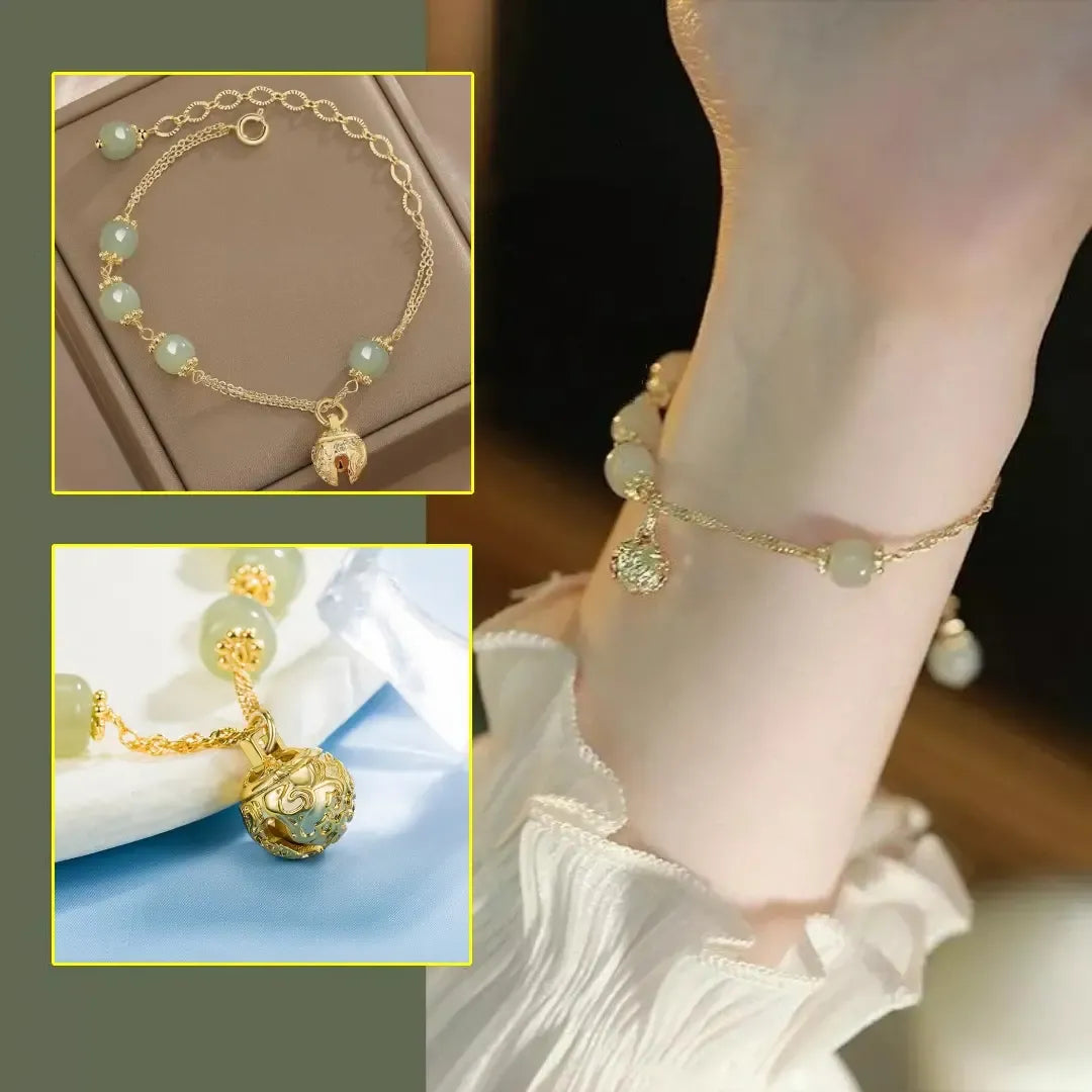 ✨New Hetian Jade Good Luck Bell Bracelet