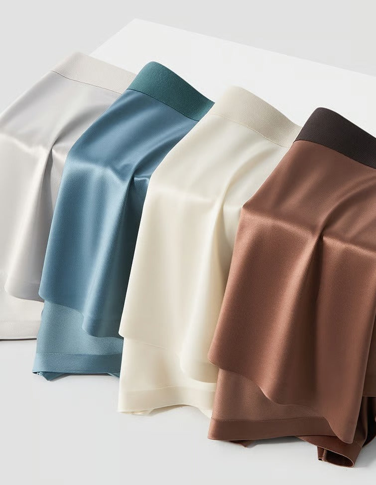LUXURY ICE SILK MEN'S BOXERS | ANTIBACTERIAL SILK LINING