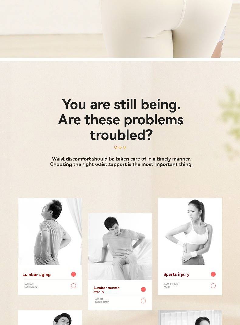 Mugwort Heat Compress Waist Support Belt