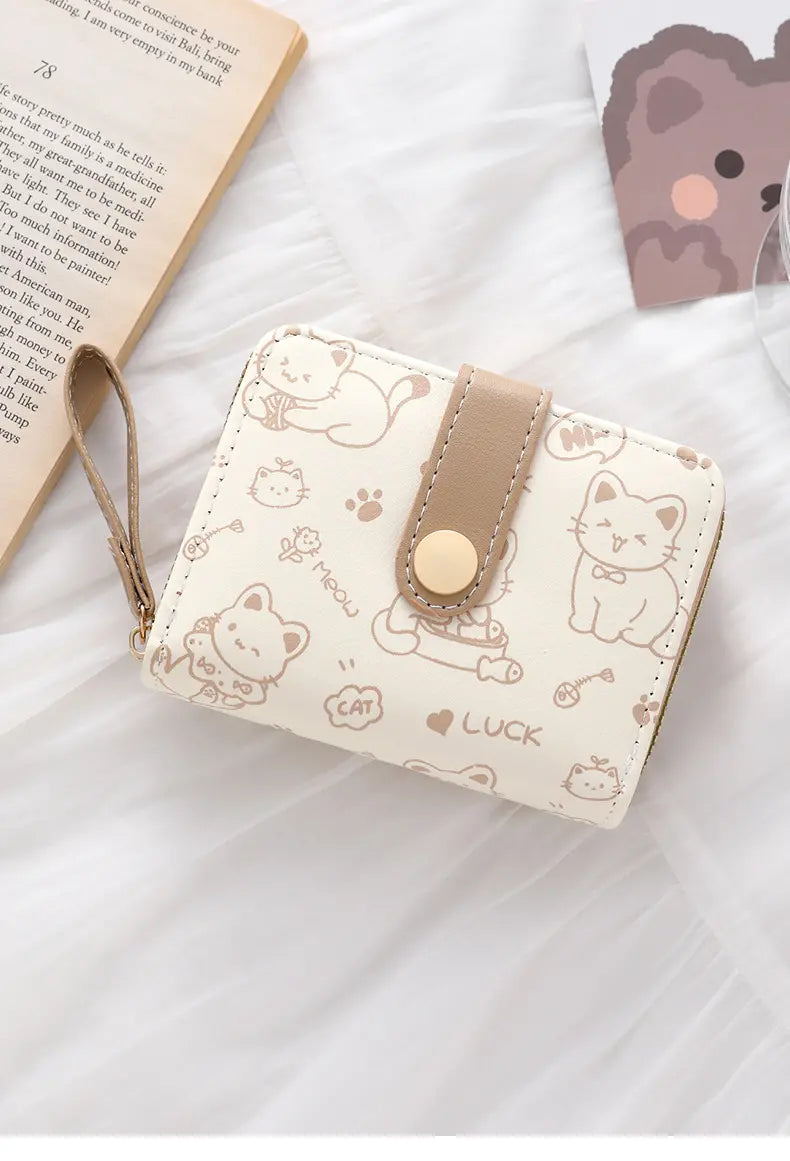 🔥 Multifunctional cute anti-theft wallet with cat-shaped zipper-50%Off