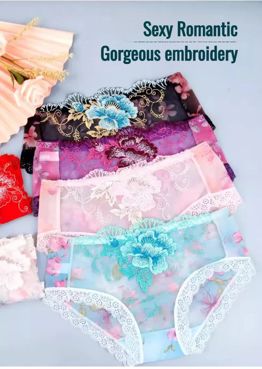 Women's Lace Panties-4PCS-চার পিস