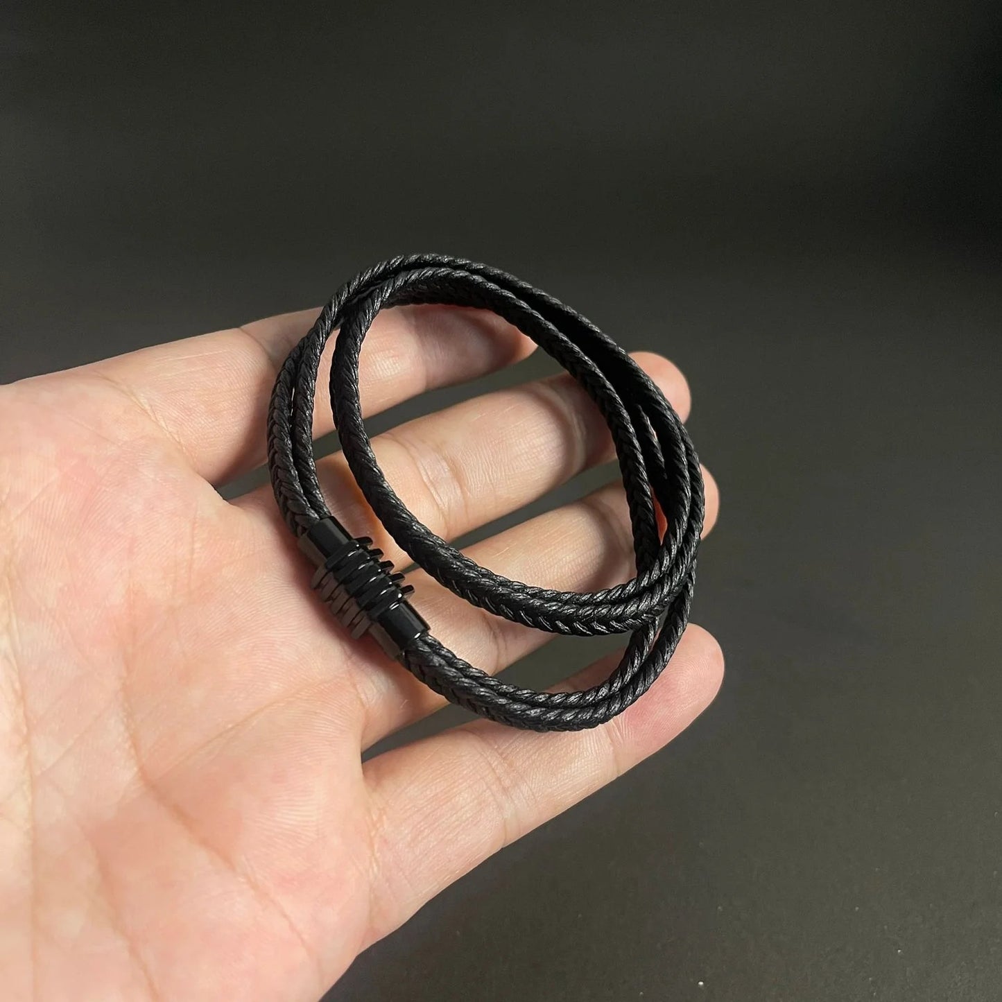 Urban Loop Black Bracelet For Men