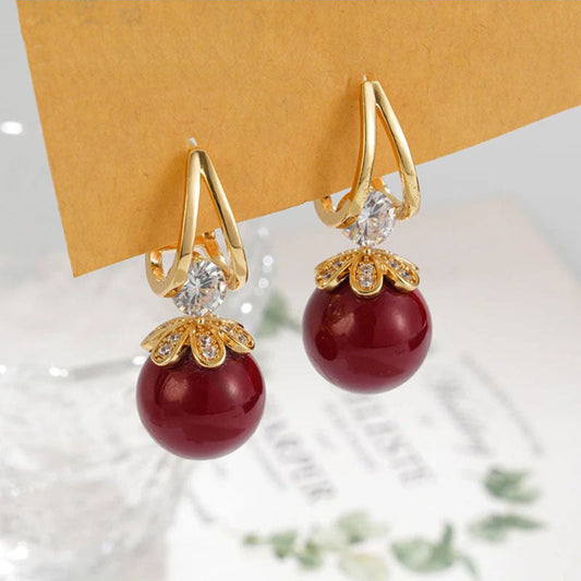 ✨New Collection✨Sparkling Pearl Ladies Dangle Earrings